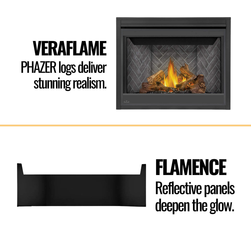 Napoleon Ascent 42 42-Inch Direct Vent Electronic Ignition Natural Gas Fireplace With Back-Up Control System [B42NTRE] (SAK96214)
