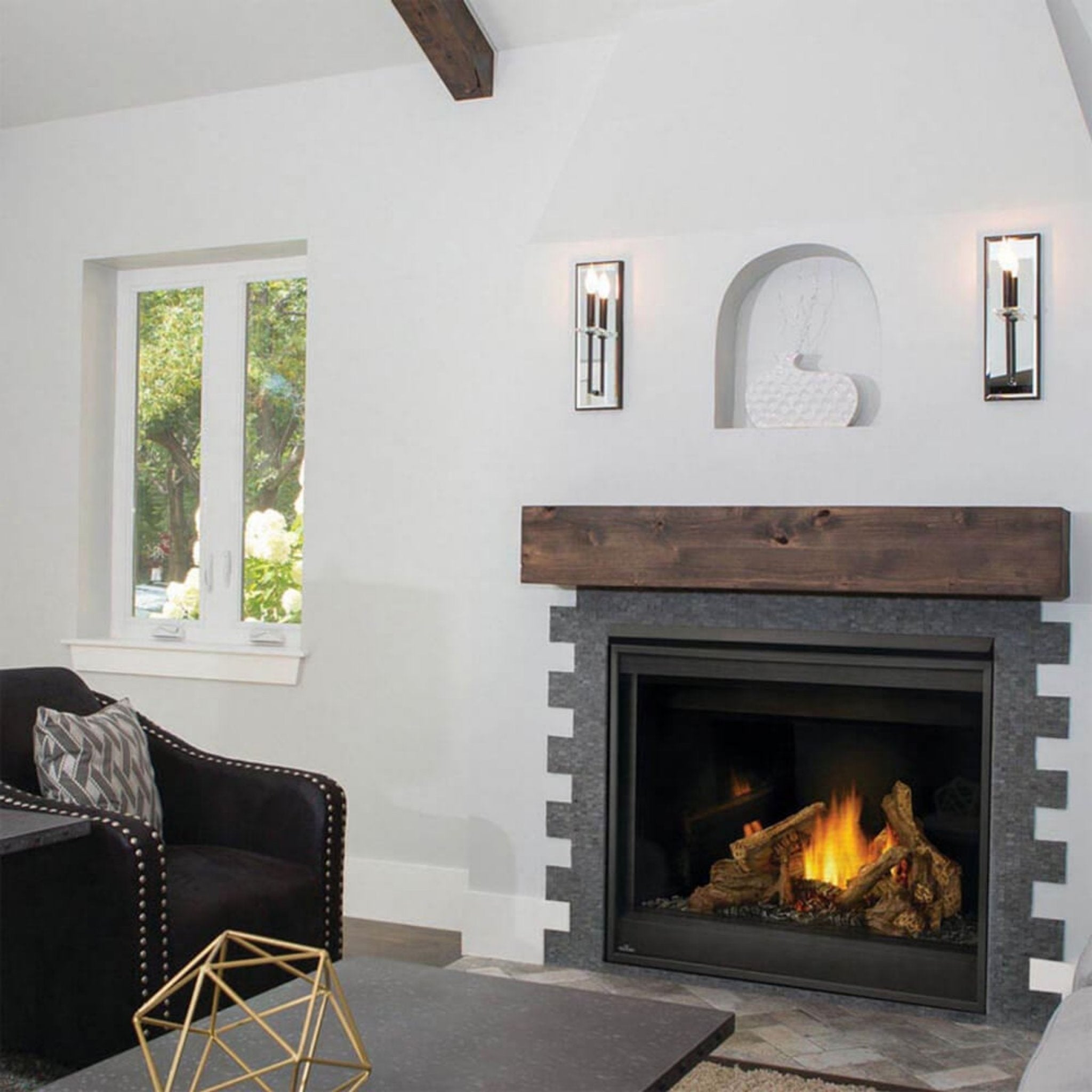 Napoleon Ascent 42 42-Inch Direct Vent Electronic Ignition Natural Gas Fireplace With Back-Up Control System [B42NTRE] (SAK96214)