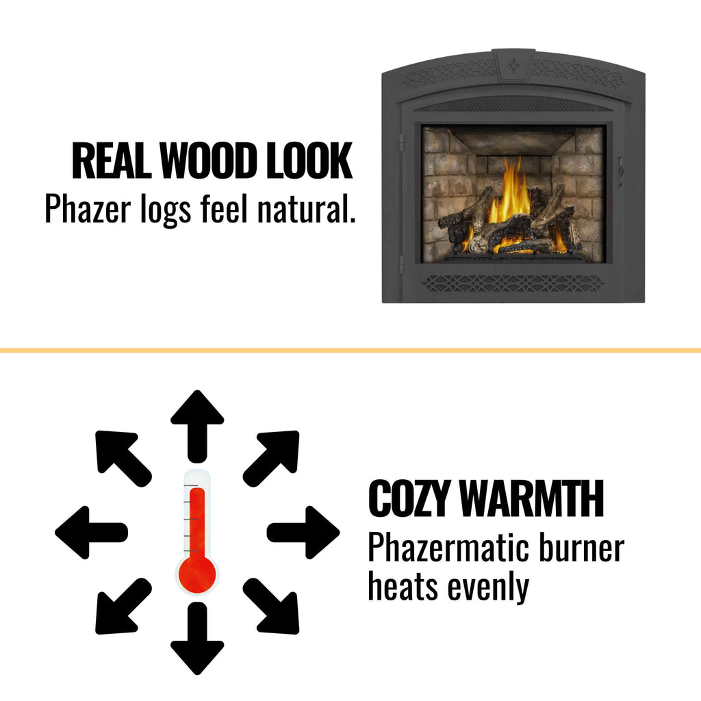Napoleon Ascent 70 35-Inch Direct Vent Electronic Ignition Propane Gas Fireplace [GX70PTE/NTE-1] (SAK14829)