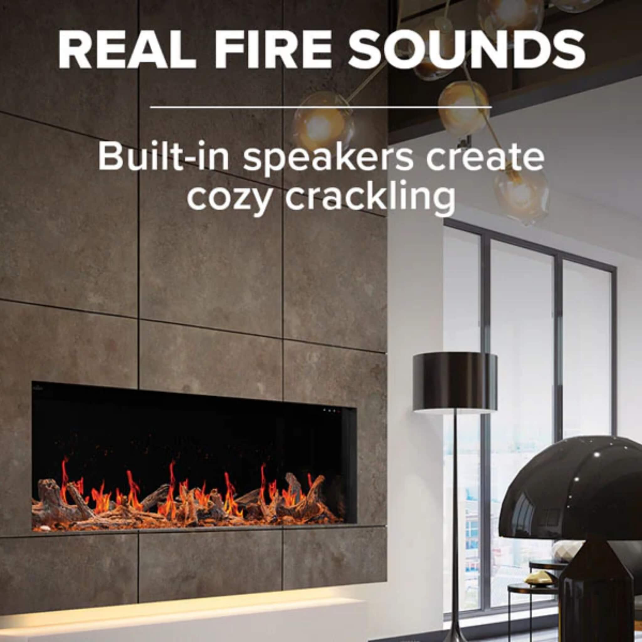 Napoleon Luminex 65-Inch LCD Built-In Electric Fireplace With Remote Control [NEFL65LCD-3SV] (SAK83665)