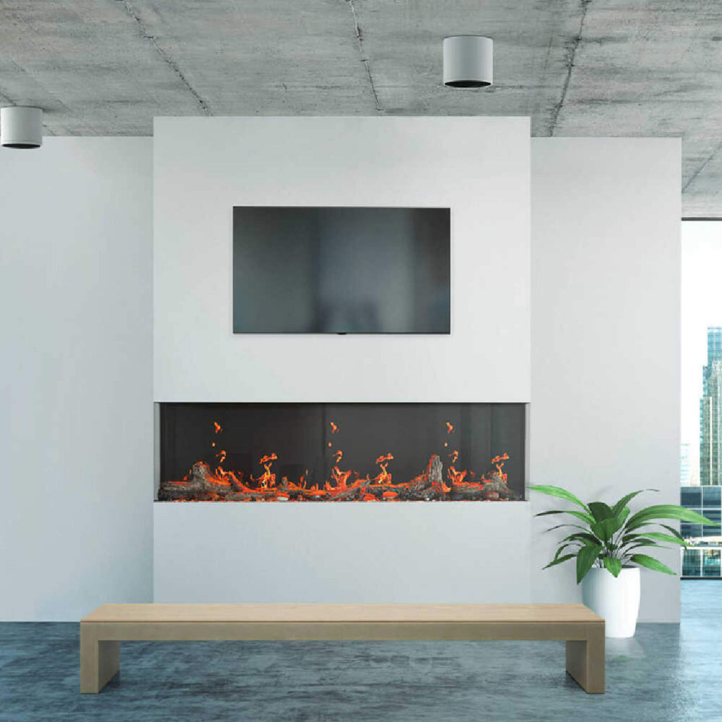 Napoleon Luminex 65-Inch LCD Built-In Electric Fireplace With Remote Control [NEFL65LCD-3SV] (SAK83665)