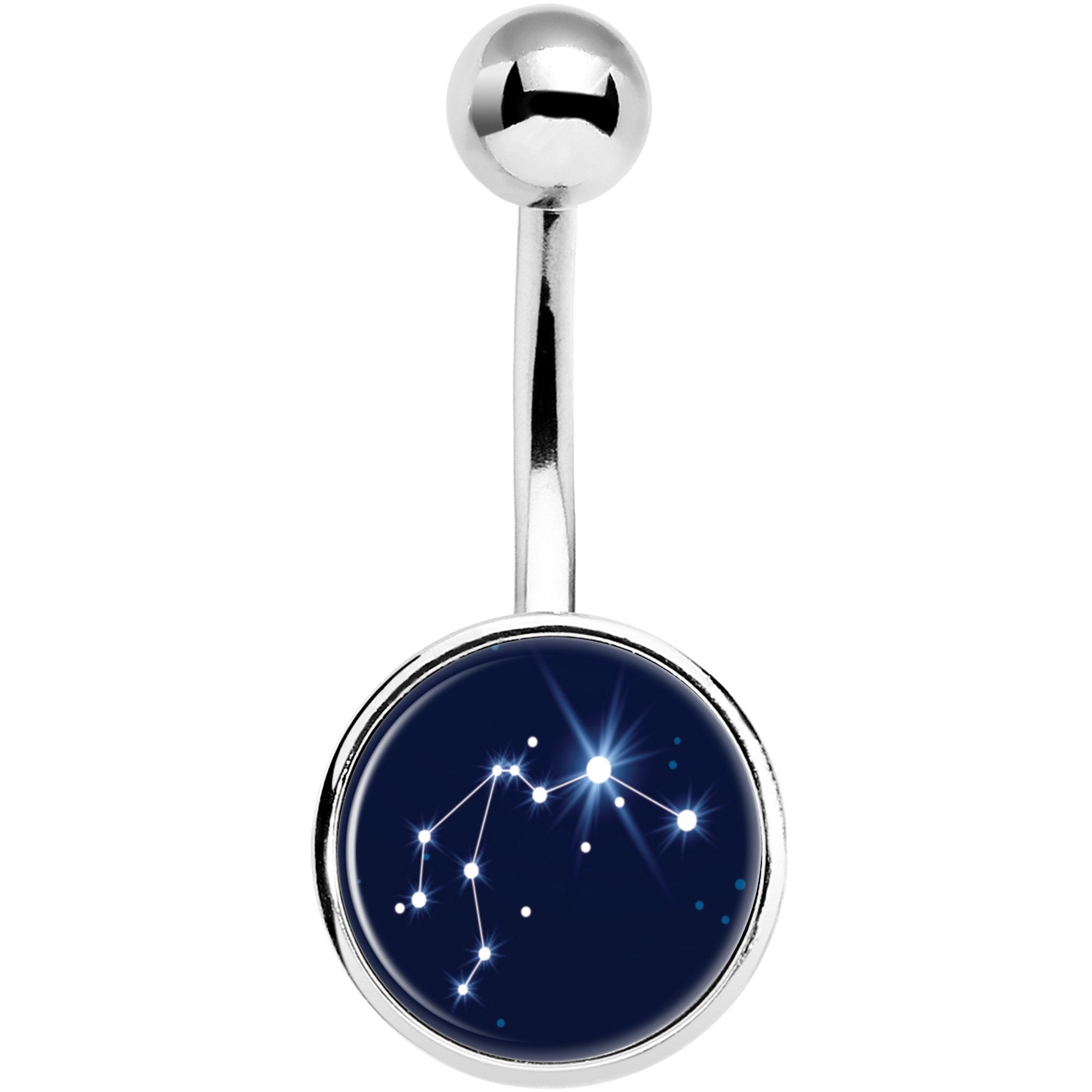 Zodiac Constellation Aquarius Belly Ring
