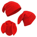 Fleece Bunny Beanie – Red, Navy Blue & Grey Kawaii Winter Hats with Bunny Ears for Alt Fashion