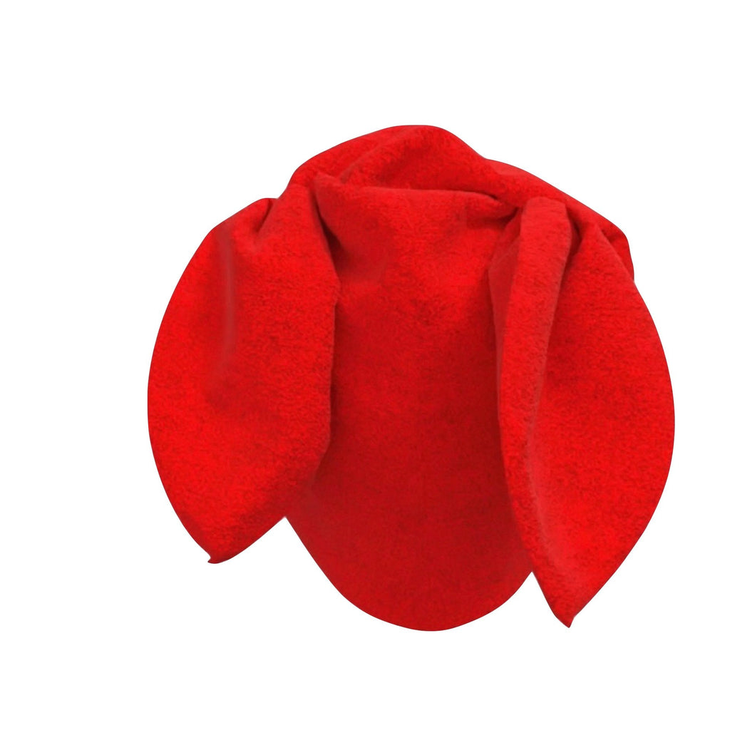 Fleece Bunny Beanie – Red, Navy Blue & Grey Kawaii Winter Hats with Bunny Ears for Alt Fashion
