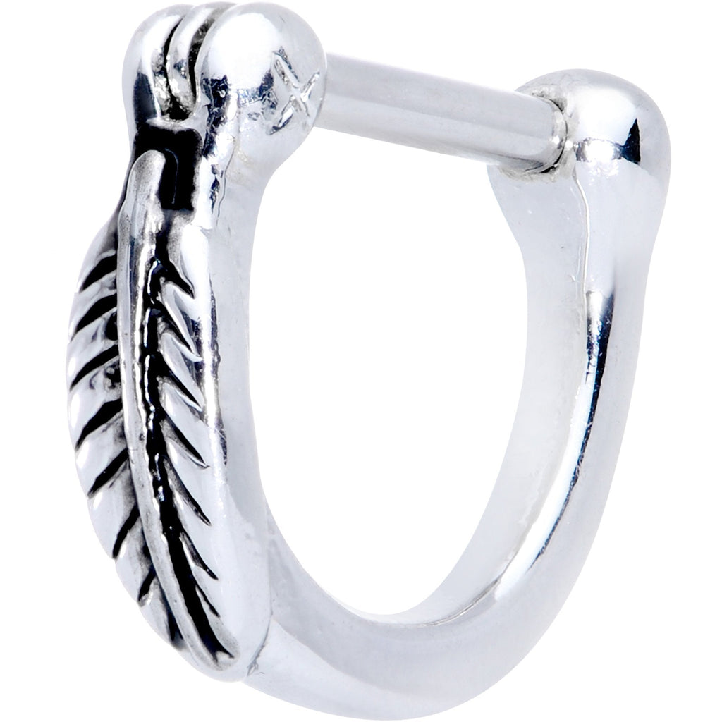 16G 5/16 Leafy Fall Hinged Cartilage Clicker