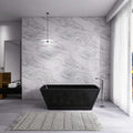 Nuvia 67-Inch Luxury Freestanding Solid Surface Soaking Bathtub (SAK51920)