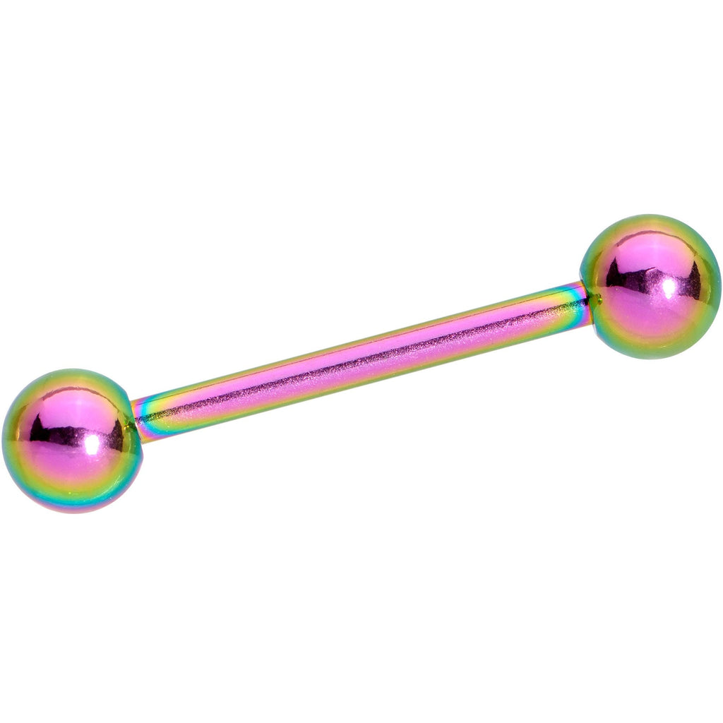 Multi Color Anodized Titanium Barbell Tongue Ring Set of 5