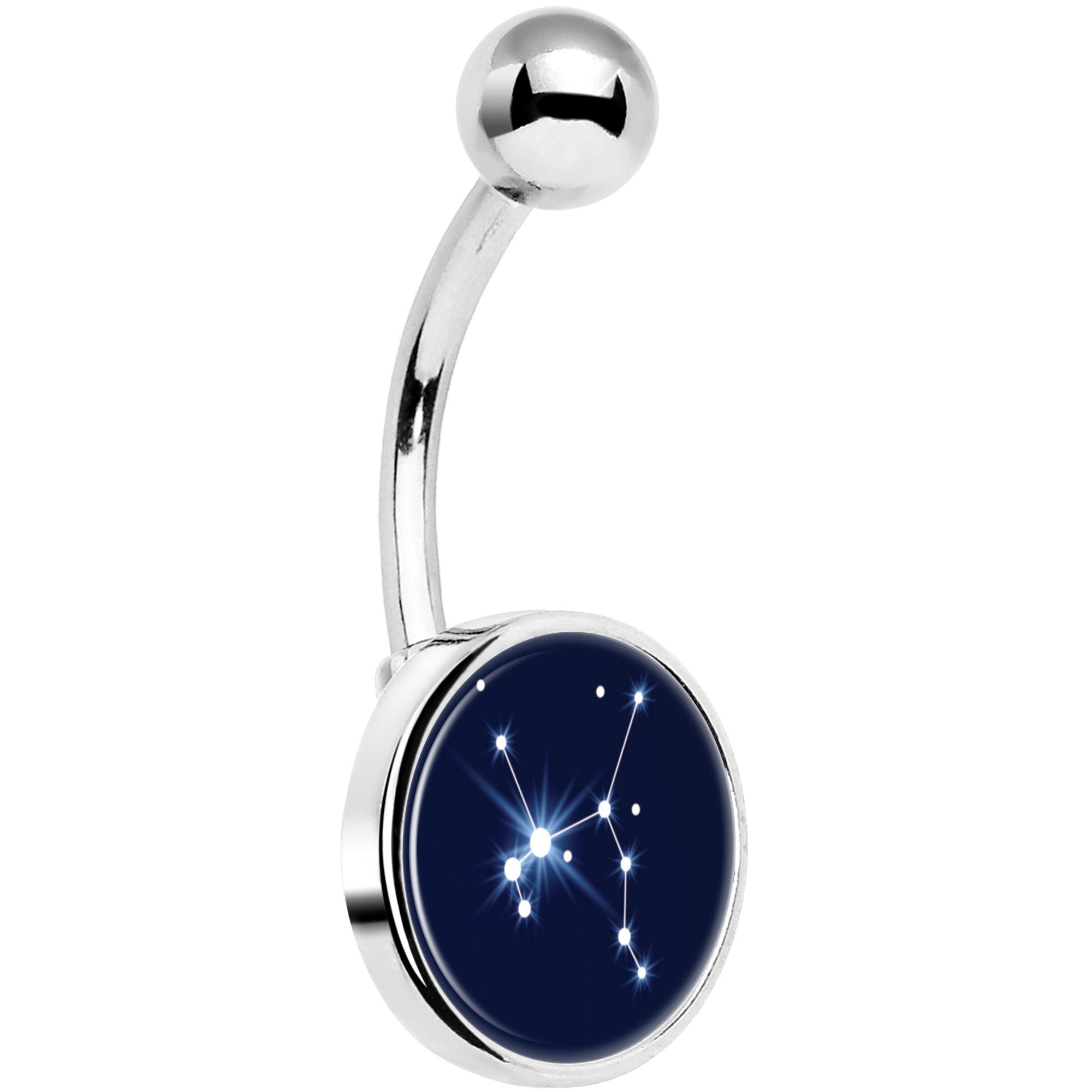 Zodiac Constellation Sagittarius Belly Ring