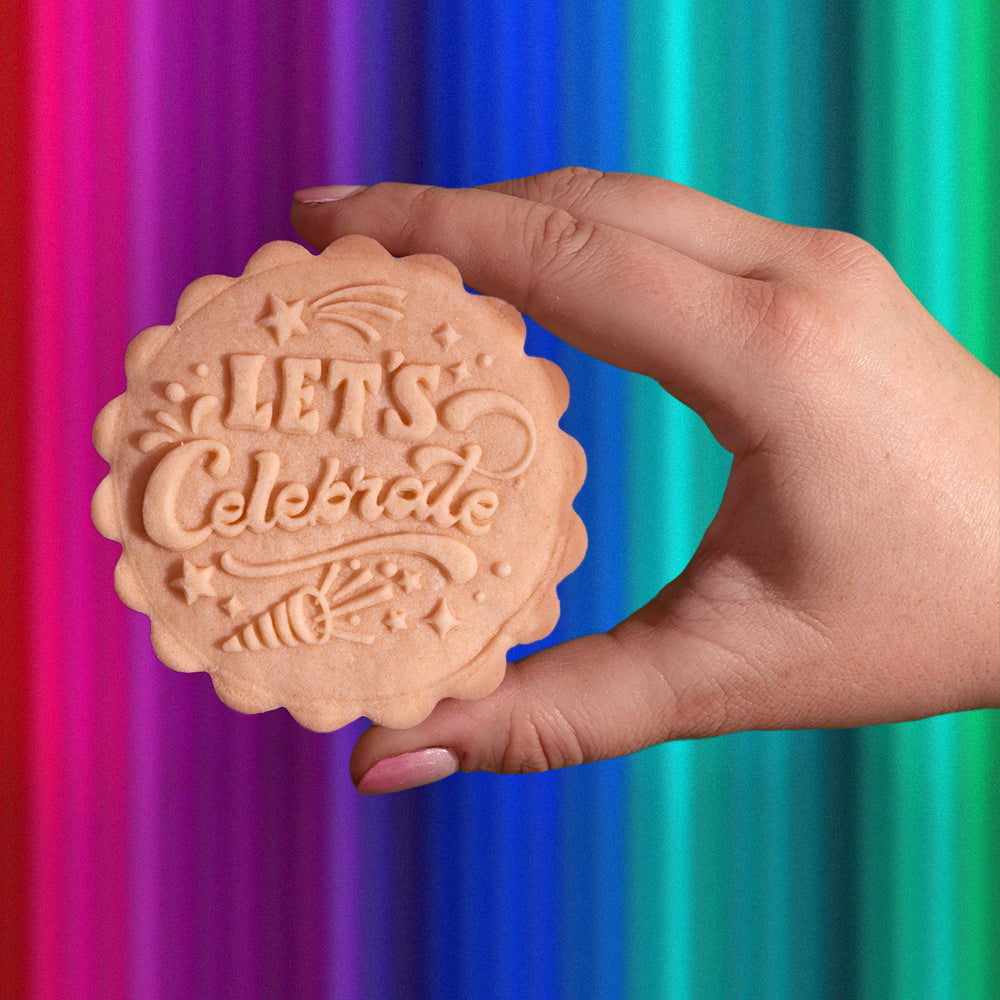 Embossed Birthday Cookie Stamp - Party Time