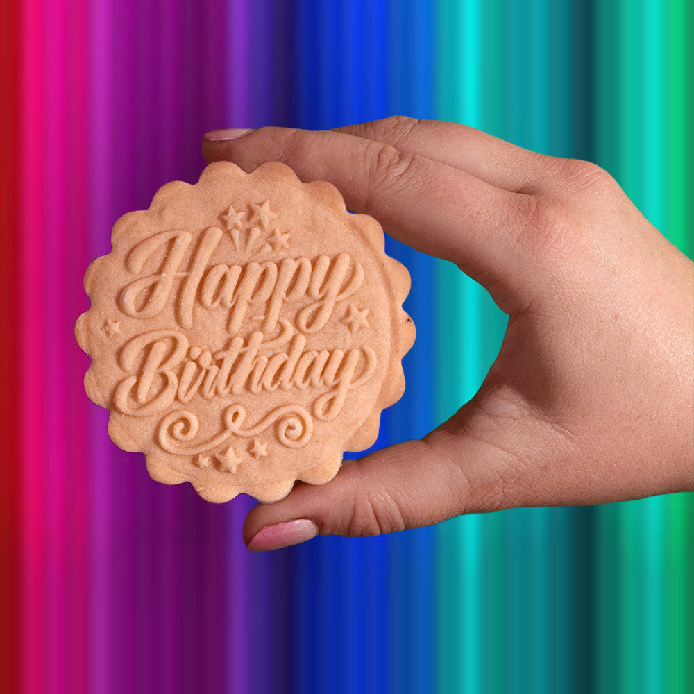 Embossed Birthday Cookie Stamp - Party Time