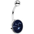 Zodiac Constellation Leo Belly Ring