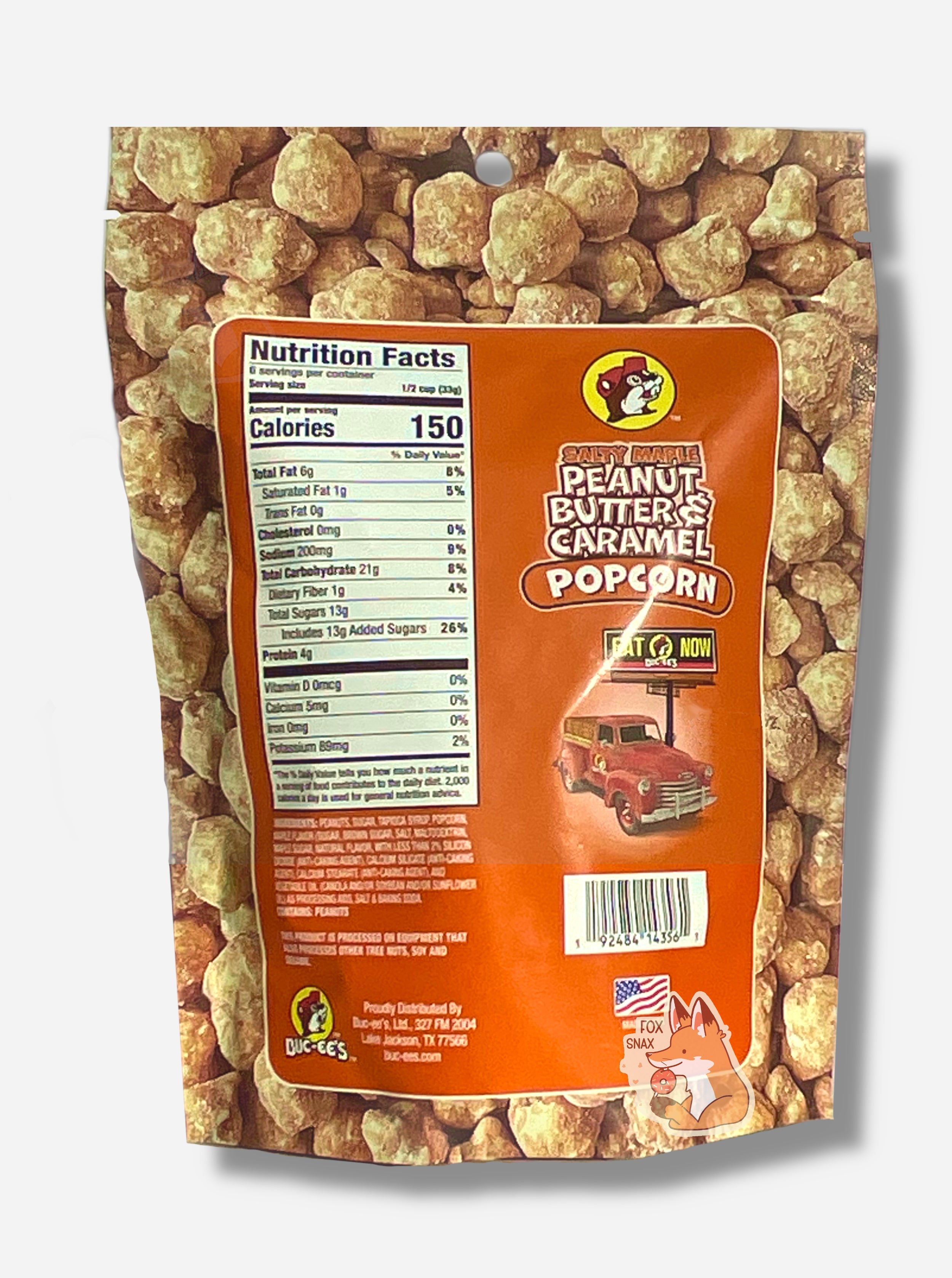Buc-ee's Salty Maple Peanut Butter & Caramel Popcorn