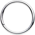 16G 1/2 Solid G23 Implant Grade Titanium Hinged Segment Ring