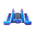 16FT Pink Castle Bounce House Combo With Double Water Slide (SAK84027)
