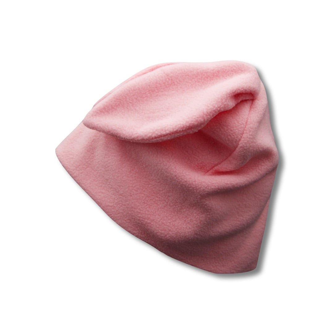 Pink Fleece Bunny Beanie – Kaw up  Winter Hat with Bunny Ears for Alt Fashion, Cosplay & Cozy Style