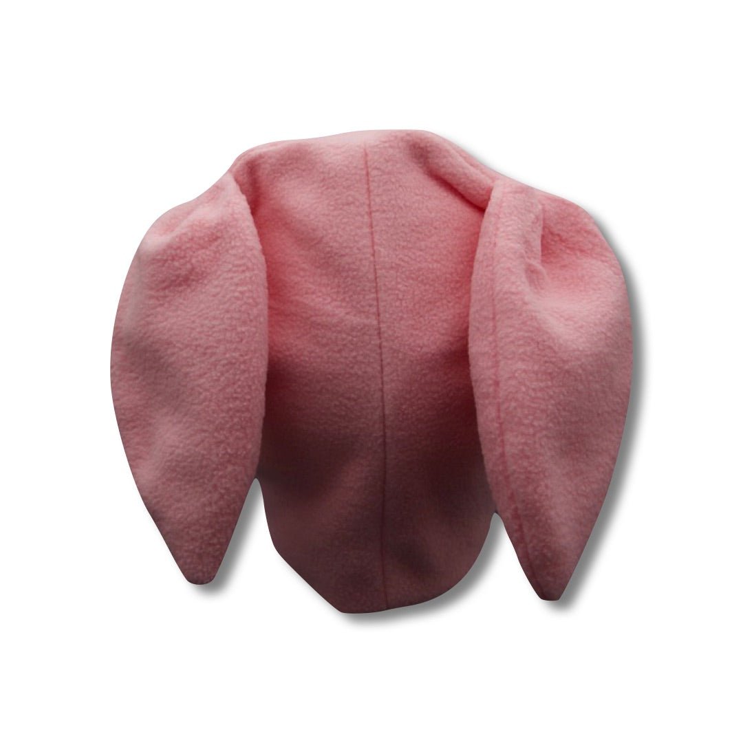 Pink Fleece Bunny Beanie – Kaw up  Winter Hat with Bunny Ears for Alt Fashion, Cosplay & Cozy Style