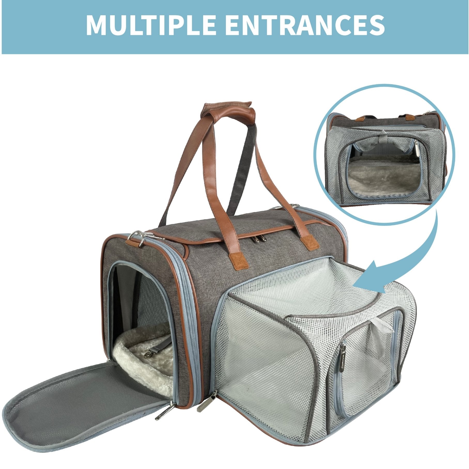 Mr. Peanut's Gold Series Big Apple XL Expandable Pet Carrier V2.0