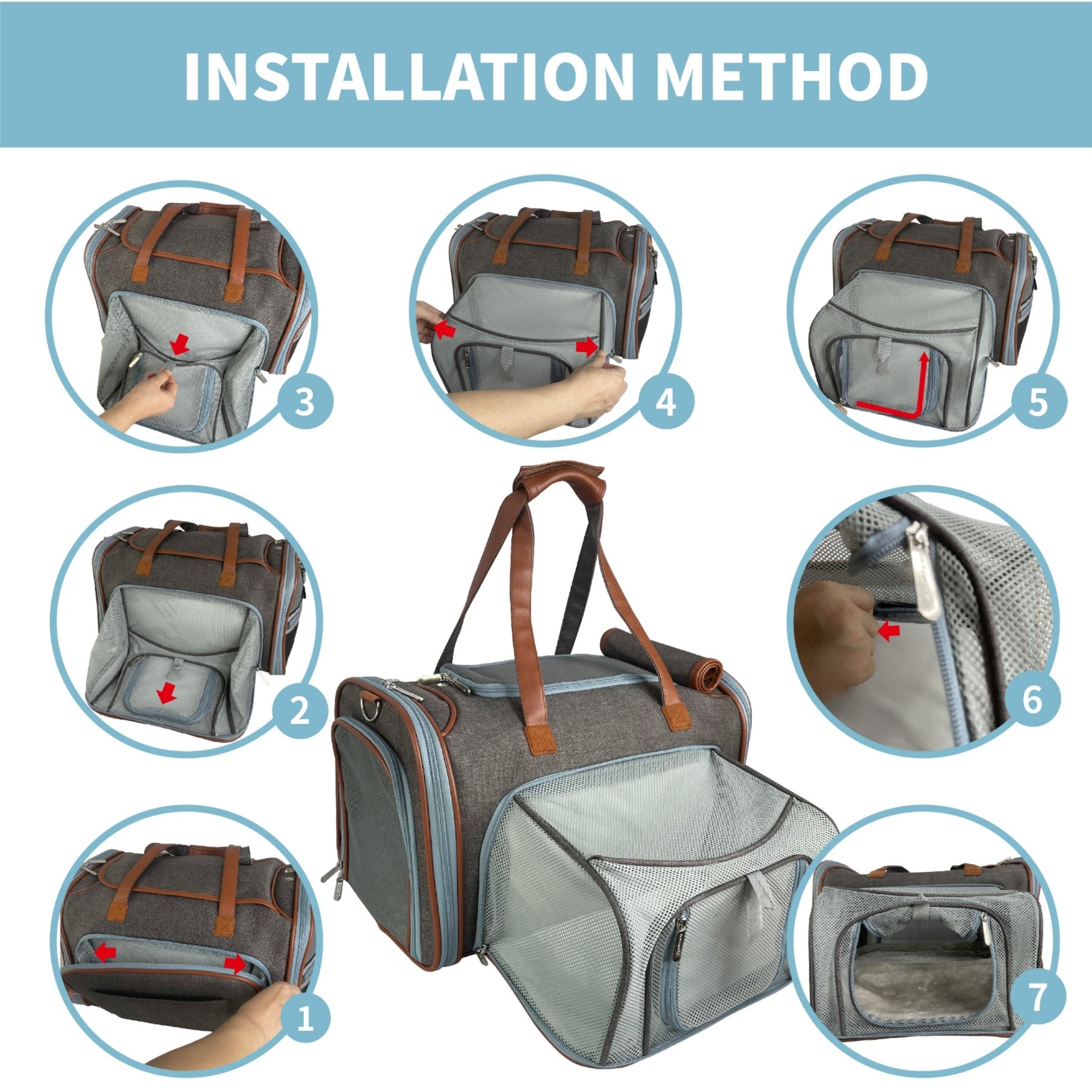 Mr. Peanut's Gold Series Big Apple XL Expandable Pet Carrier V2.0