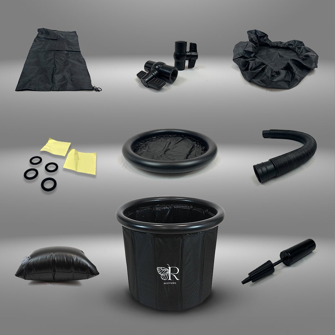 Portable Foldable Ice Bath Tub - Water Chiller Compatible Cold Plunge for Recovery and Wellness