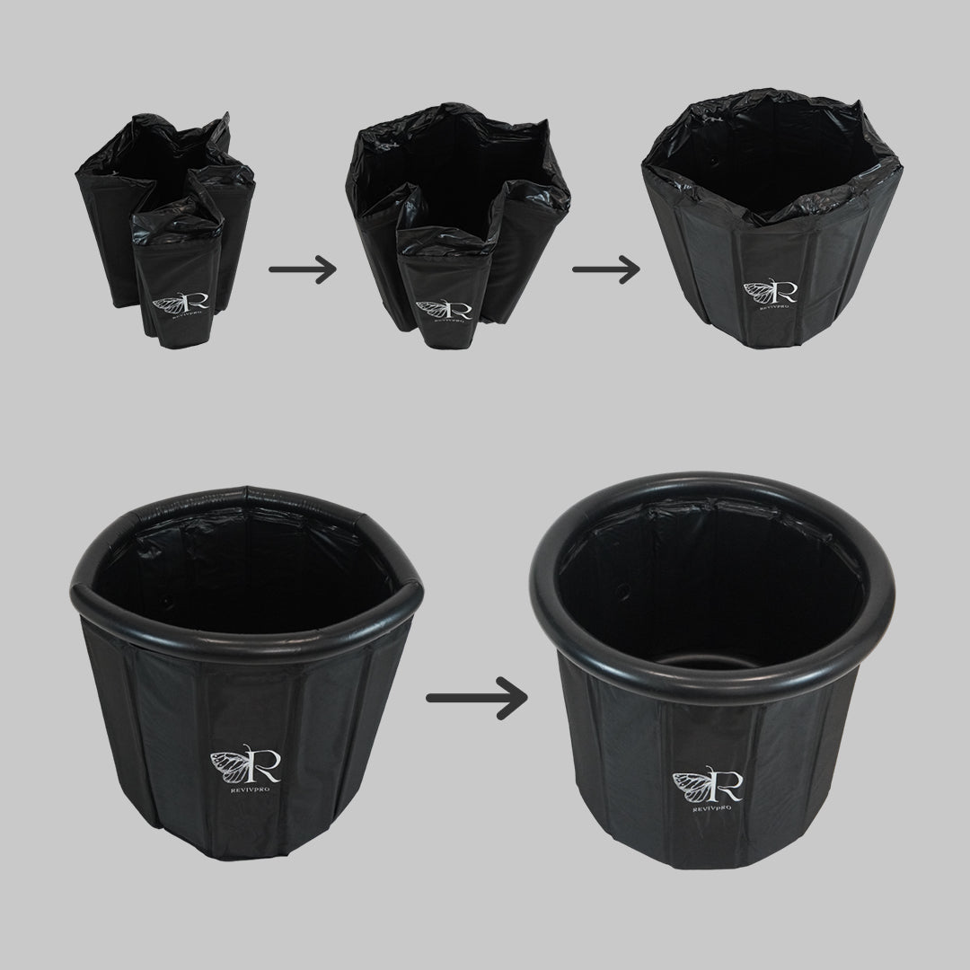 Portable Foldable Ice Bath Tub - Water Chiller Compatible Cold Plunge for Recovery and Wellness