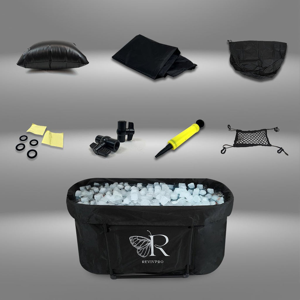 Portable Oval Ice Bath Tub X with Extra Length - Water Chiller Compatible Cold Plunge