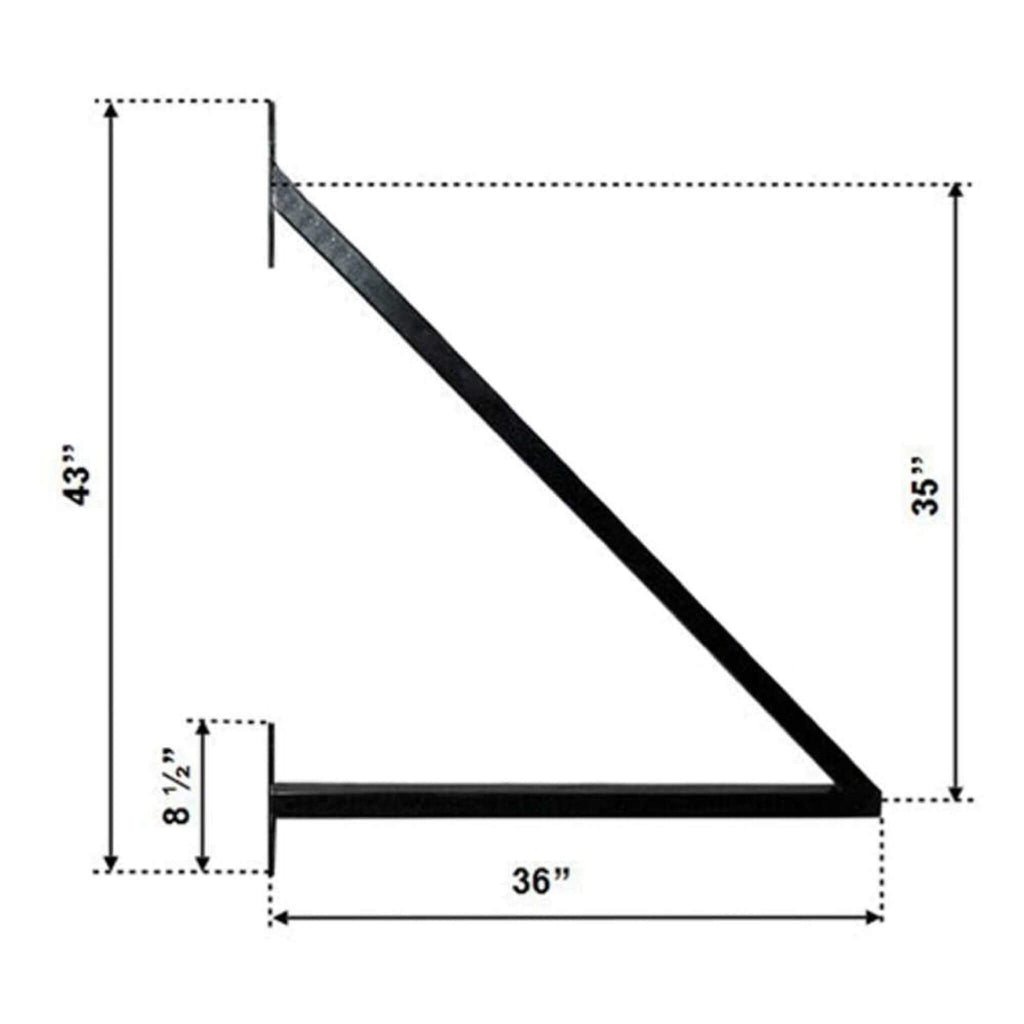 [12-18FT] Heavy-Duty Prague-Style Premium Steel Sliding Driveway Gate (SAK71492)