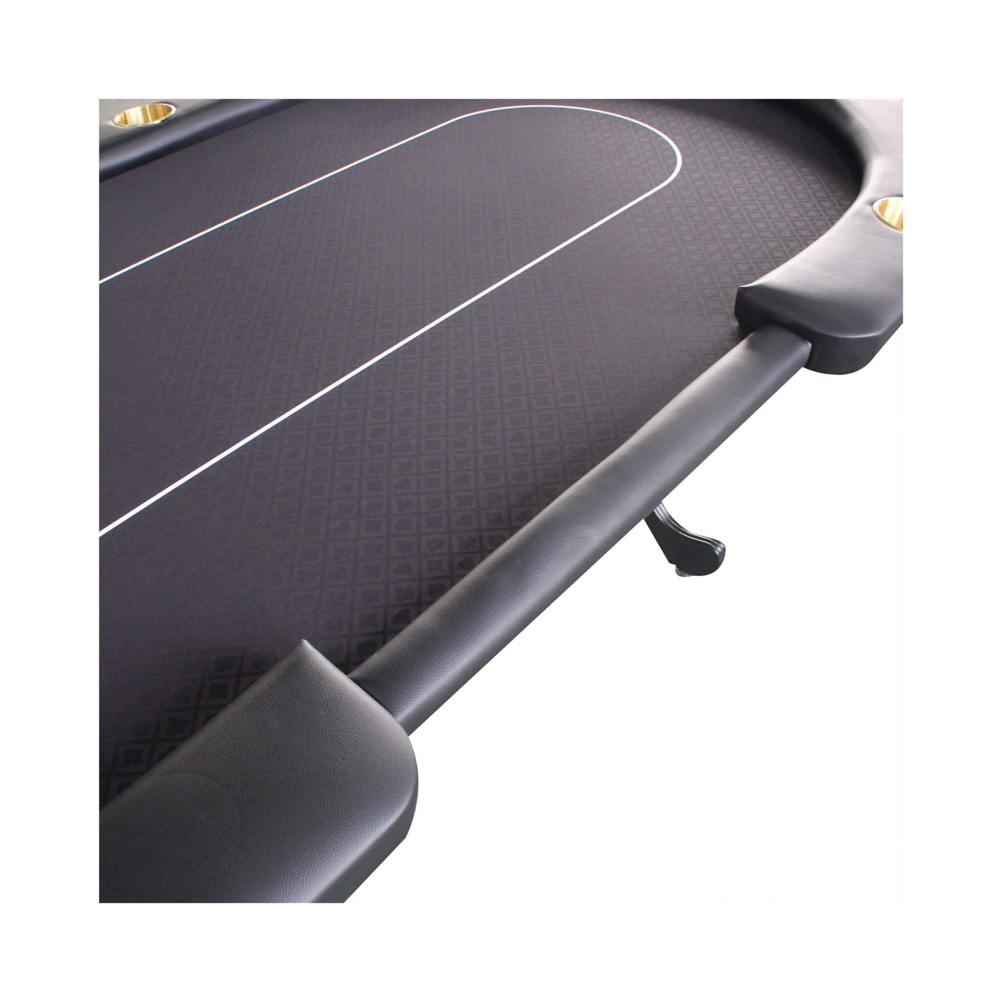 Premium 96-Inch 10-Player Oval Poker Table With Cup Holders (SAK51874)