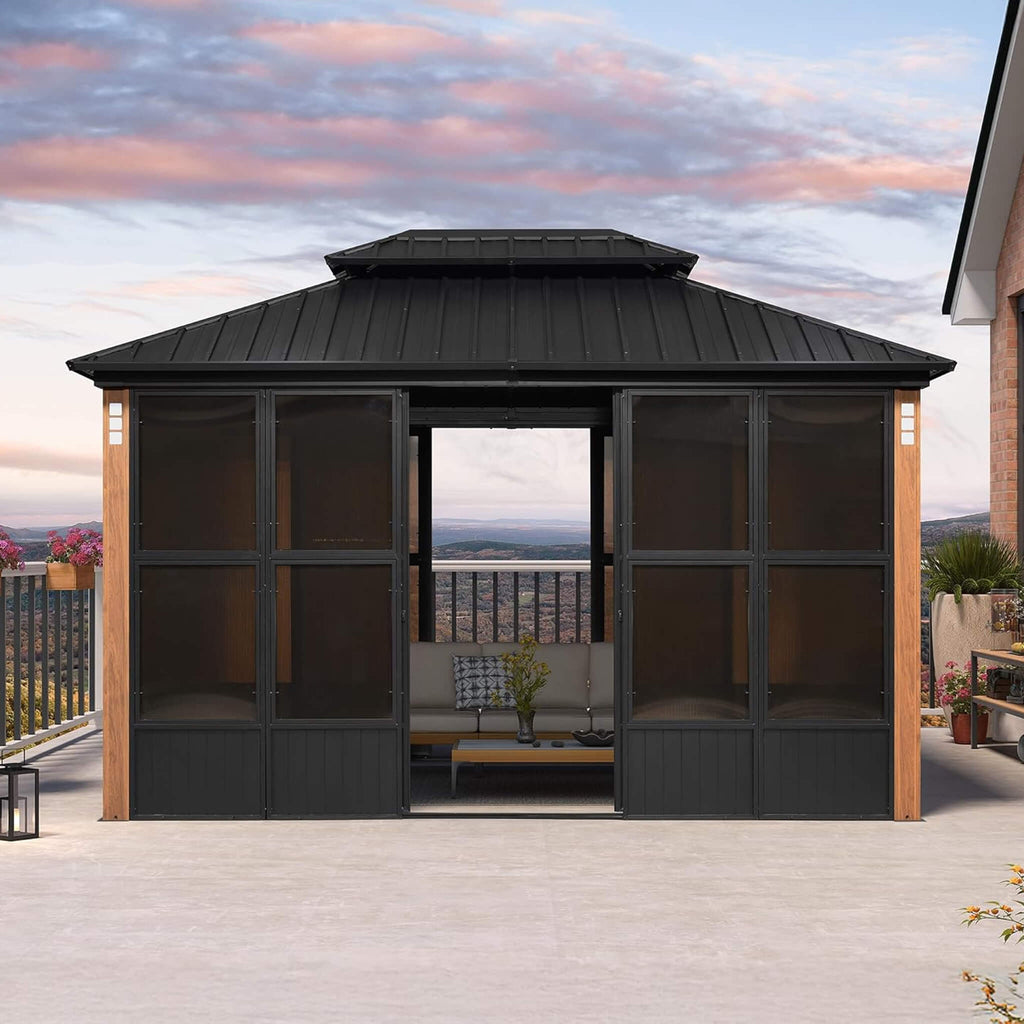Alora Prestige Premium Hardtop Double Top Outdoor Patio Solarium Sunroom (SAK43078)
