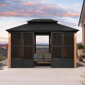 Alora Prestige Premium Hardtop Double Top Outdoor Patio Solarium Sunroom (SAK43078)