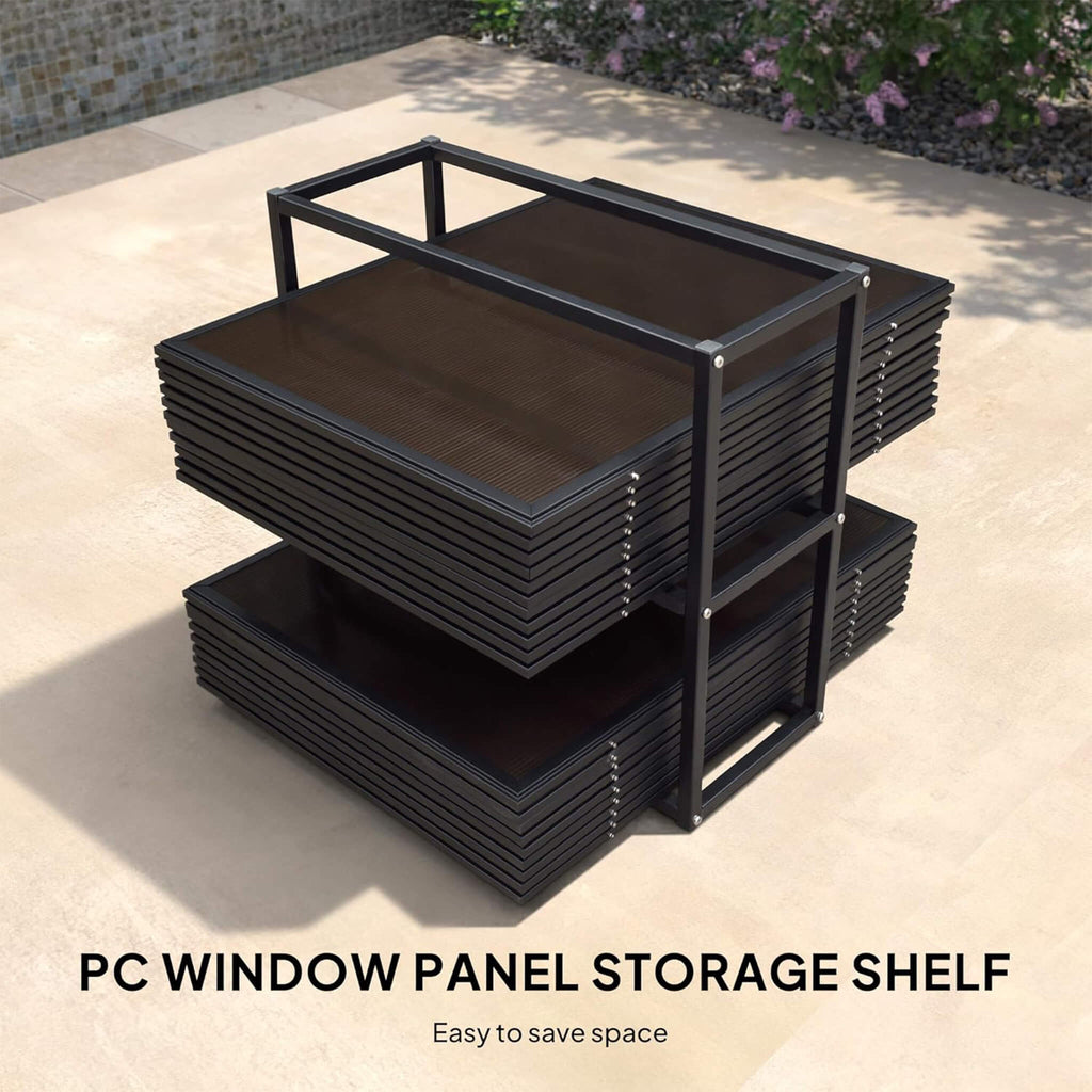 Alora Prestige Premium Hardtop Double Top Outdoor Patio Solarium Sunroom (SAK43078)