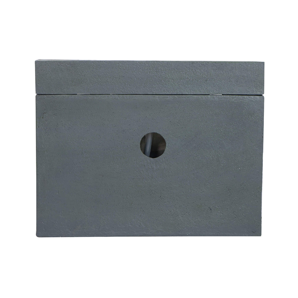 Alora Premium Outdoor Contemporary Modern Rectanglar Decorative Water Fountain, Gray (SAK09215)