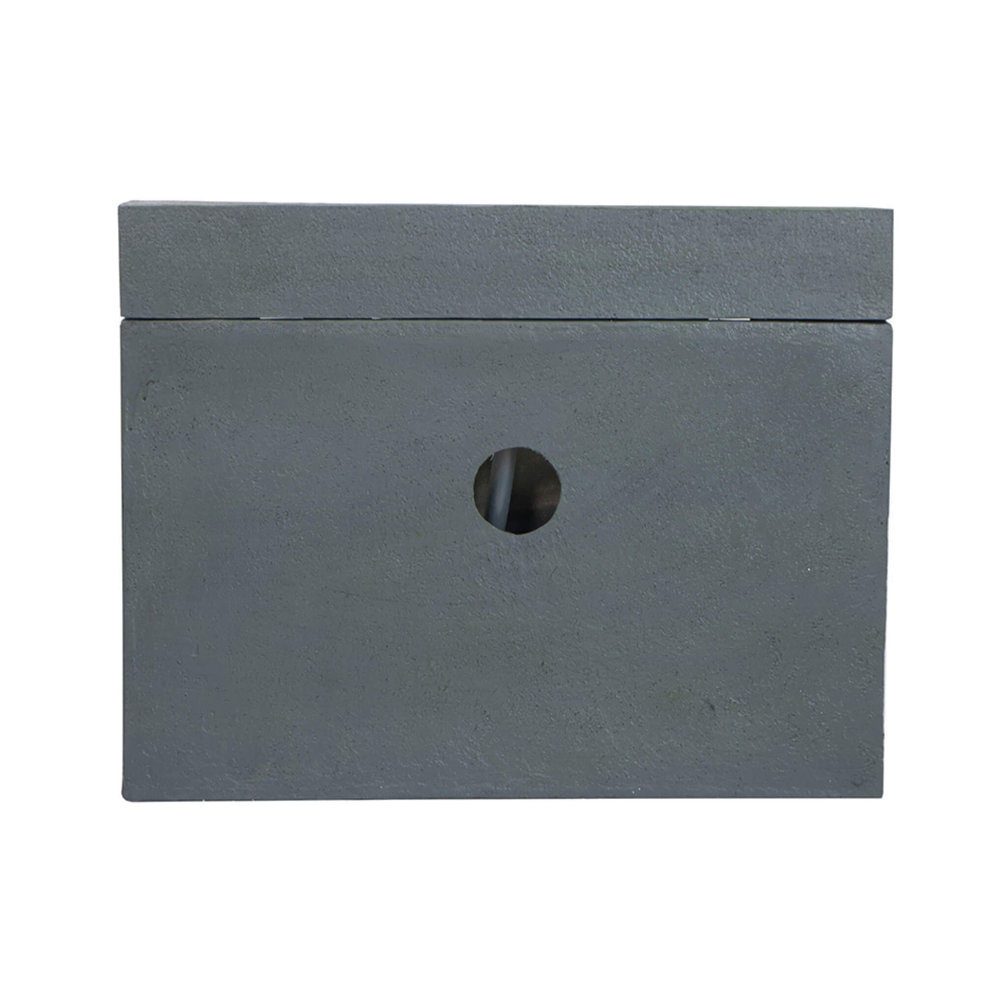 Alora Premium Outdoor Contemporary Modern Rectanglar Decorative Water Fountain, Gray (SAK09215)