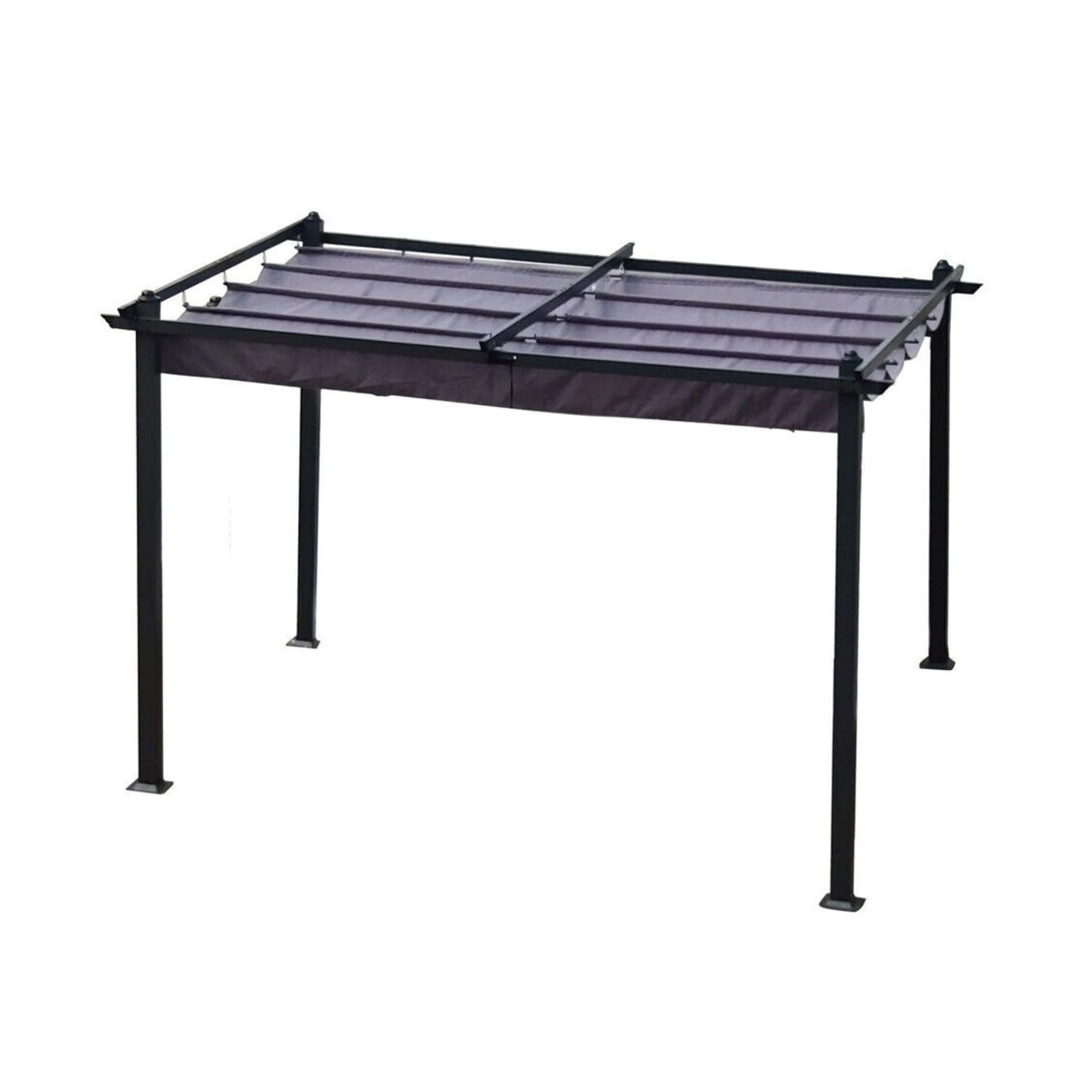 [10X13FT] Alora Premium Outdoor Patio Retractable Pergola With Canopy (SAK01864)
