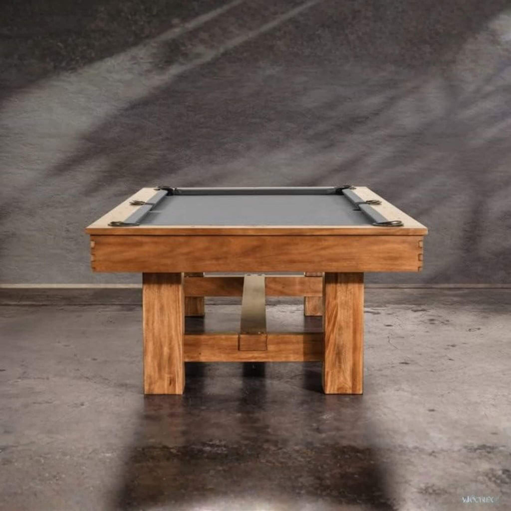 8FT Premium Professional Presli Slate Native Acacia Solid Wood Billiard Pool Table With Custom Table Cloth (SAK90428)