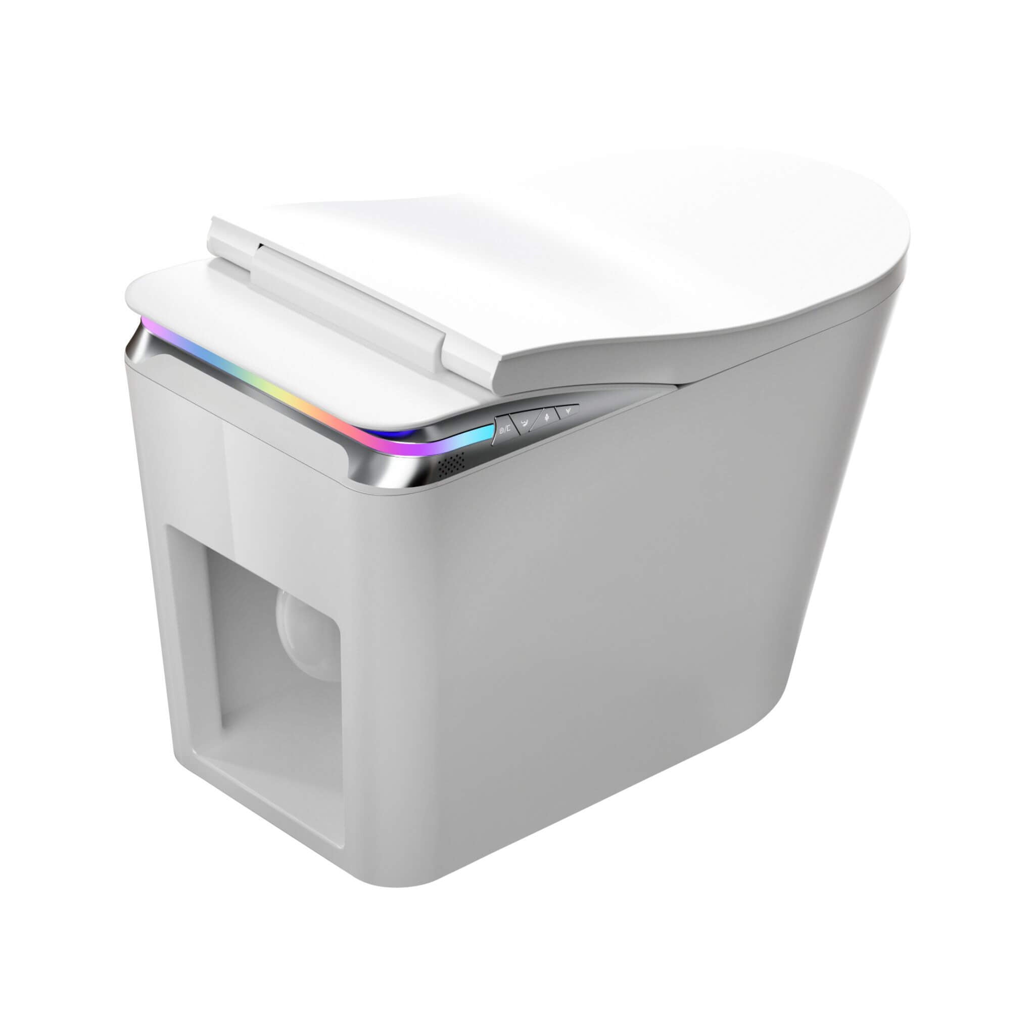 Nuvia Premium Smart Auto Flush Toilet With Foot Sensor, Remote, Heated Seat And Night Light (SAK56378)
