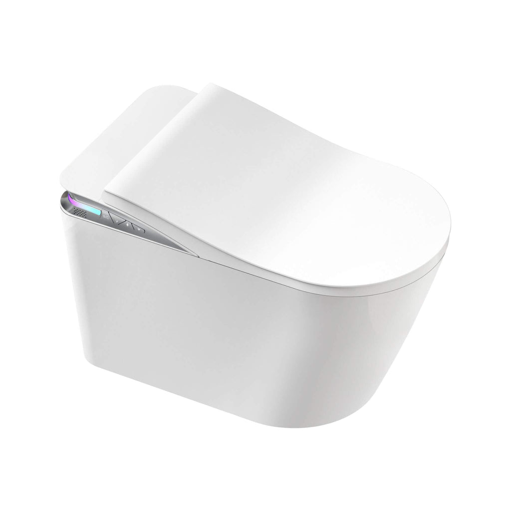 Nuvia Premium Smart Auto Flush Toilet With Foot Sensor, Remote, Heated Seat And Night Light (SAK56378)