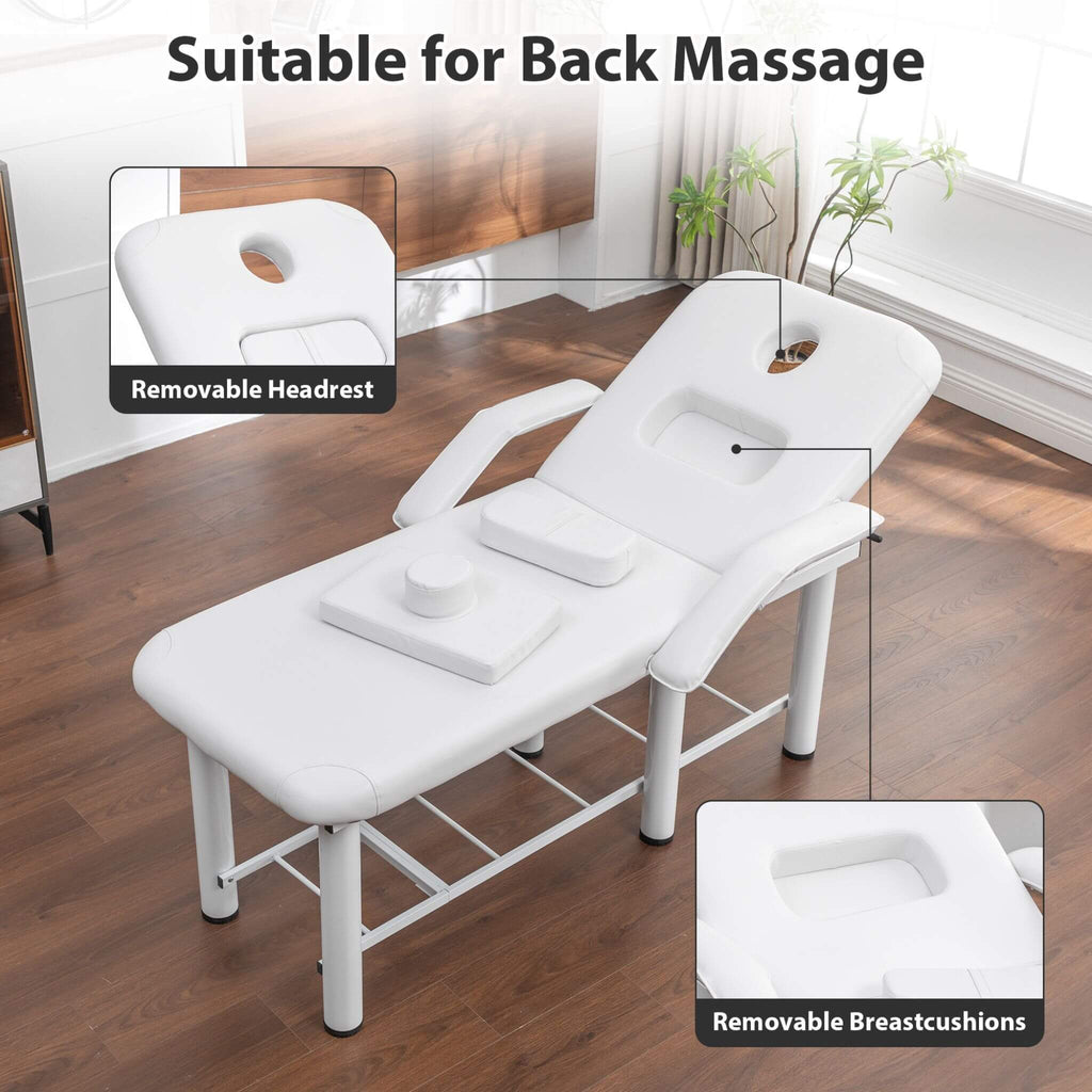 Professional Fully Adjustable Beauty Bed With Underbed Storage And Removable Cushions (SAK46813)