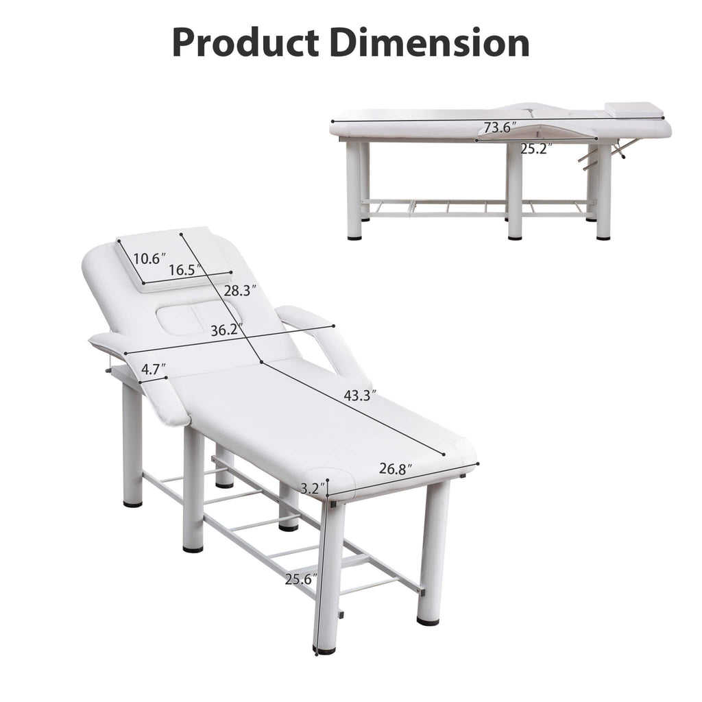 Professional Fully Adjustable Beauty Bed With Underbed Storage And Removable Cushions (SAK46813)