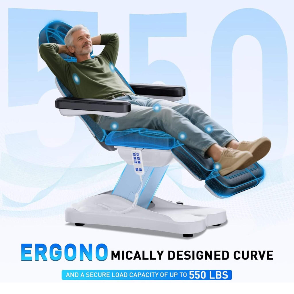 Professional Fully-Electric Massage Table With Lift And Foot Pedal (SAK32659)