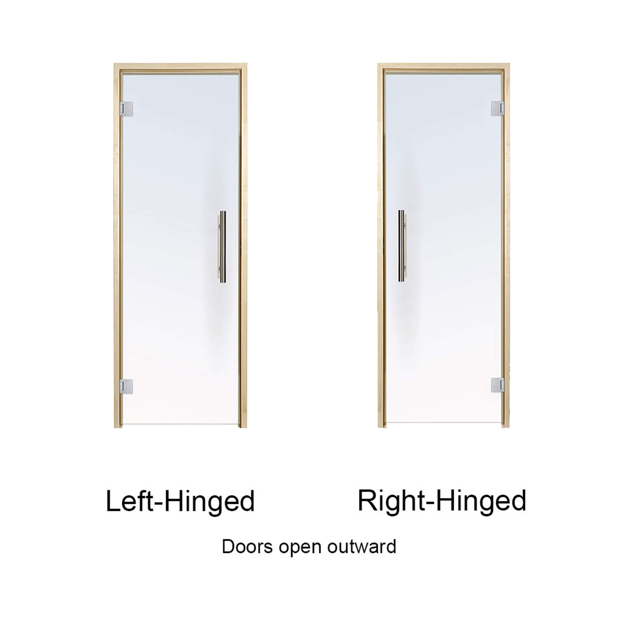 Prosaunas 36X81 Aspen Clear ADA Glass Sauna Door (SAK75843)