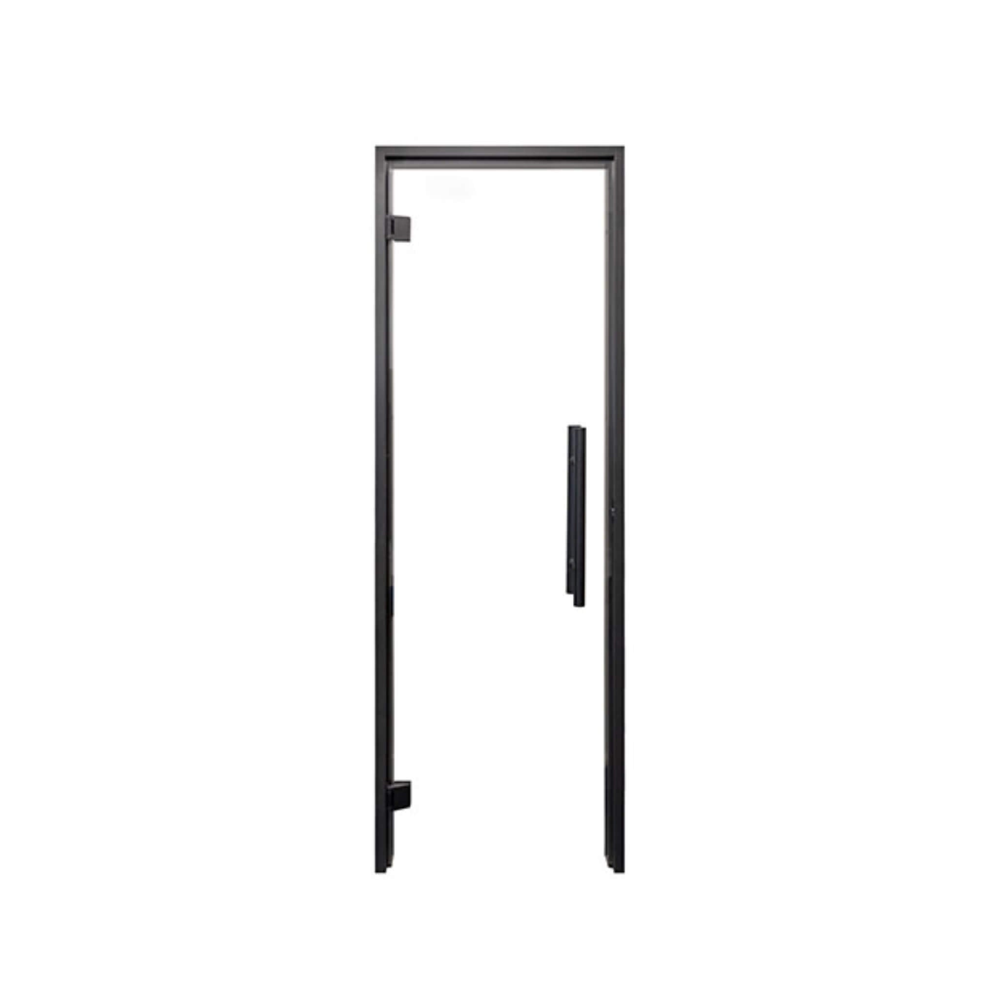 Prosaunas 24X81 Black Alder Clear Glass Sauna Door (SAK38670)