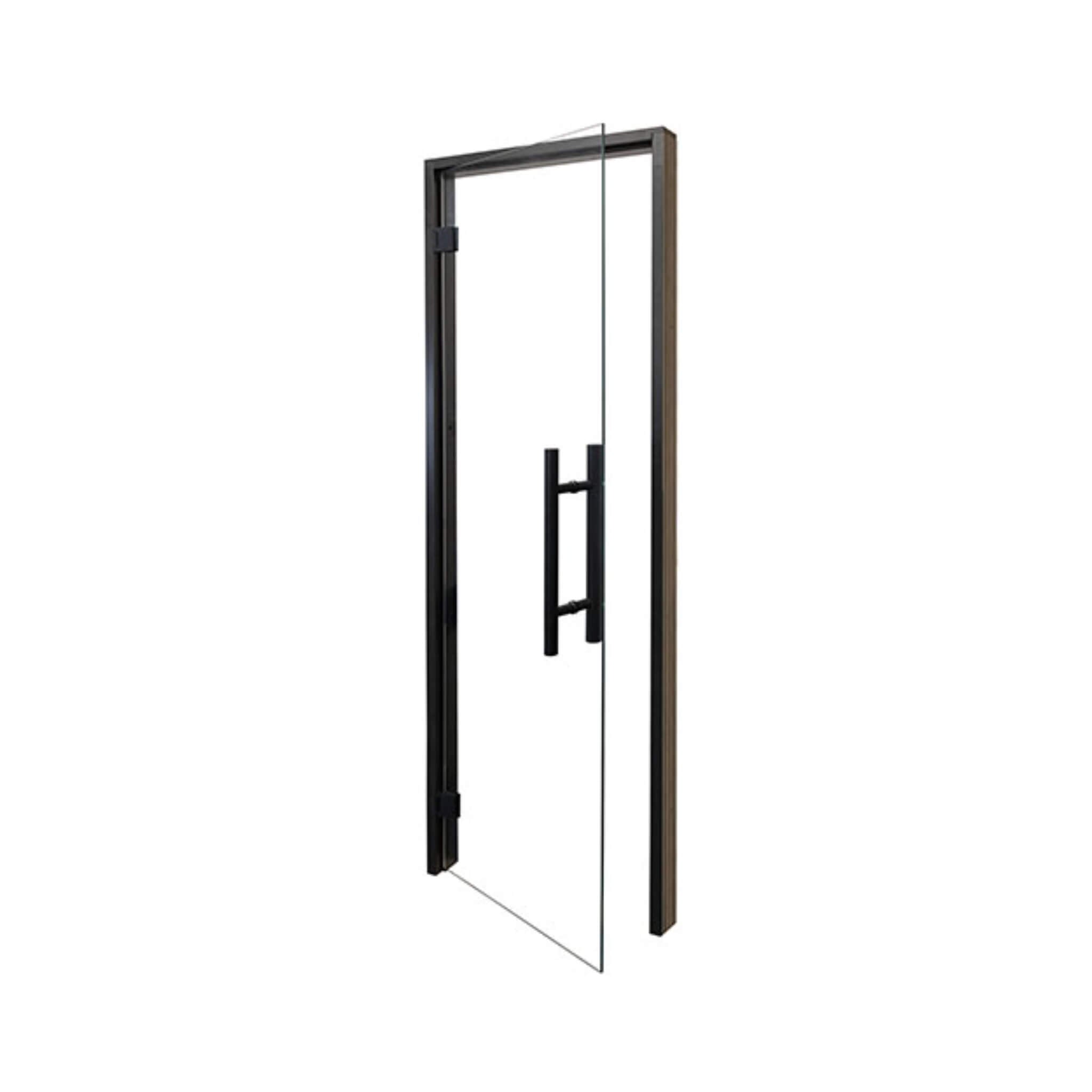Prosaunas 24X81 Black Alder Clear Glass Sauna Door (SAK38670)