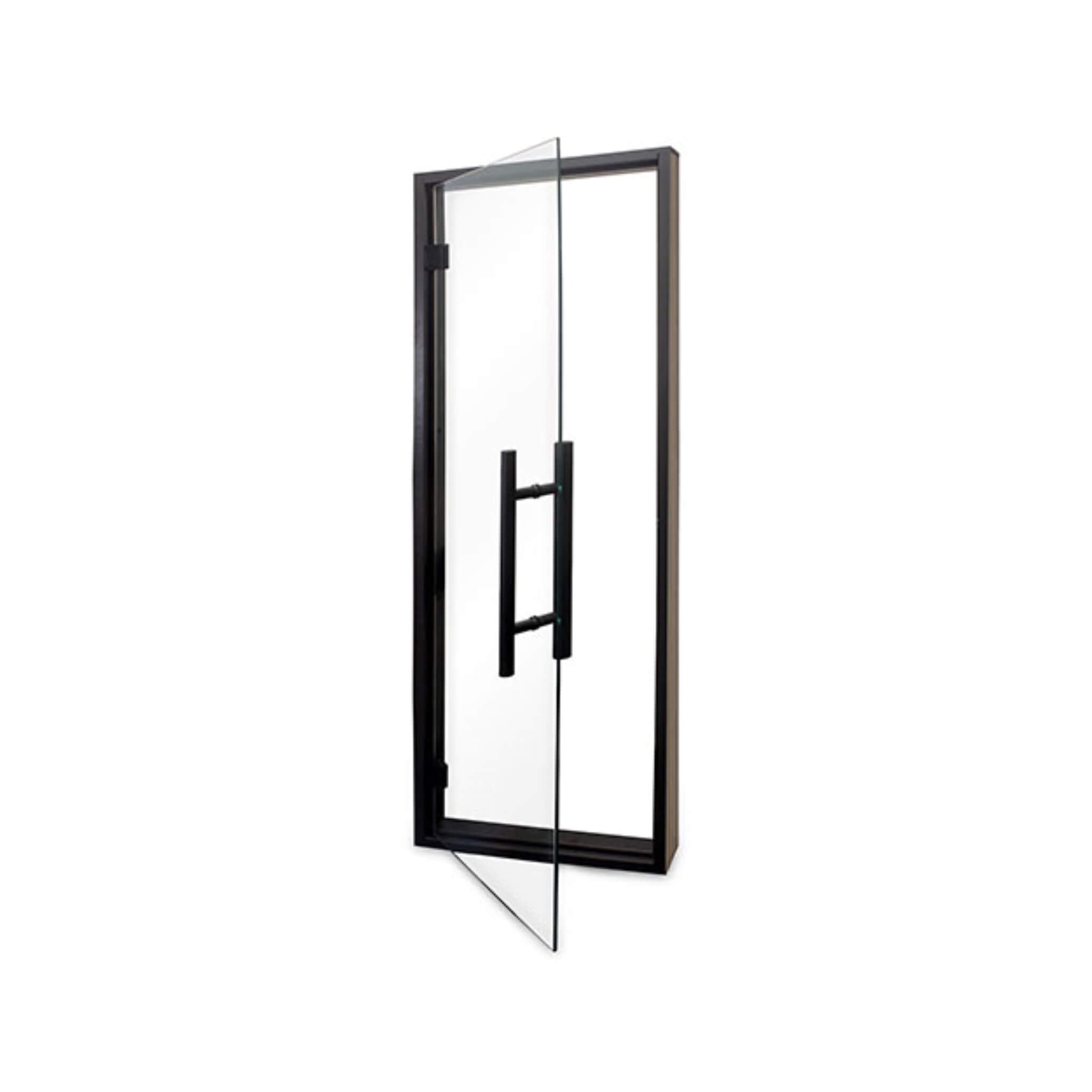Prosaunas 24X73 Black Alder Prehung Clear Glass Sauna Door (SAK67491)