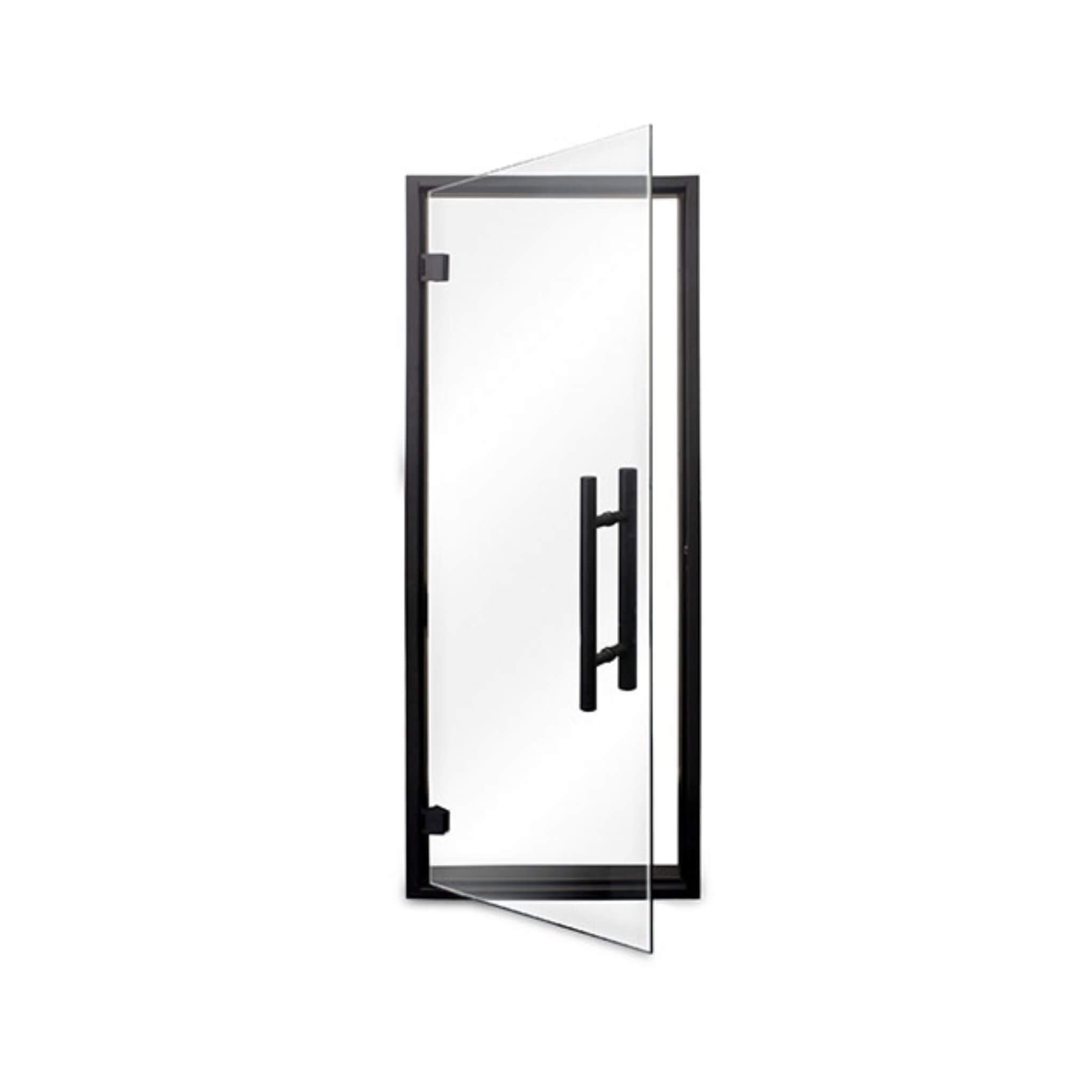 Prosaunas 24X73 Black Alder Prehung Clear Glass Sauna Door (SAK67491)
