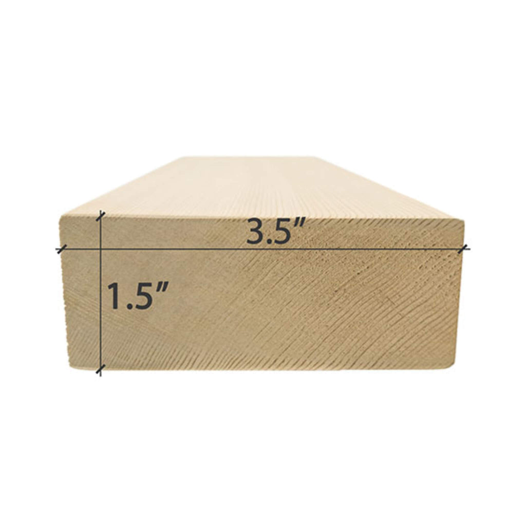 Prosaunas Cedar 2X4 VG S4SEE Eased Edges Sauna Bench Wood [WOOD614] (SAK57421)