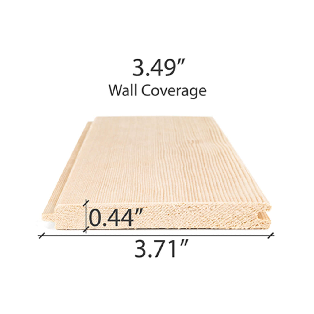 Prosaunas Hemlock 1/2X4 Vertical Grain T&G V2E Sauna Wall Wood [WOOD735] (SAK64039)