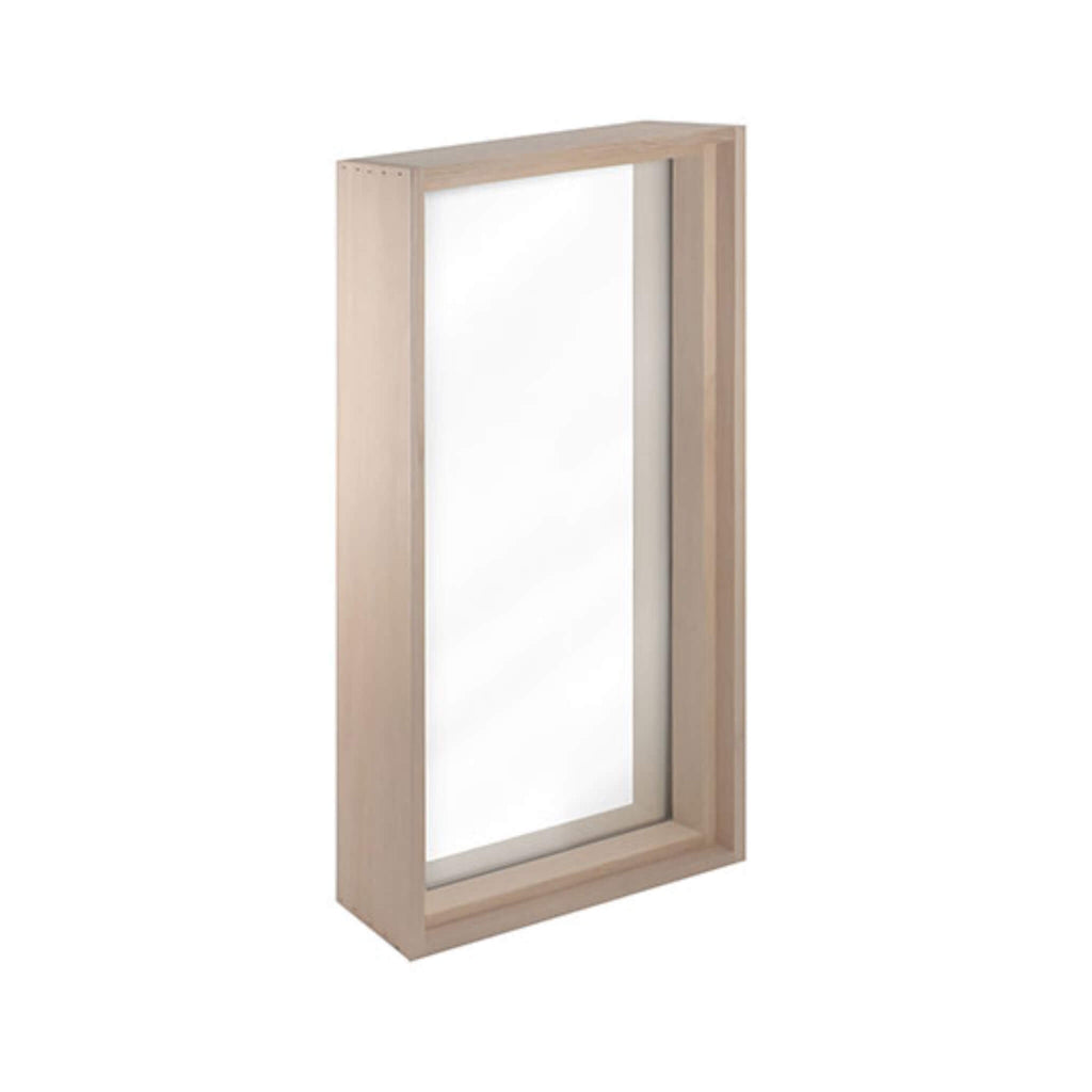 Prosaunas 17-5/8X31 Framed Hemlock Tempered Dual Pane Clear Glass Sauna Window (SAK44067)