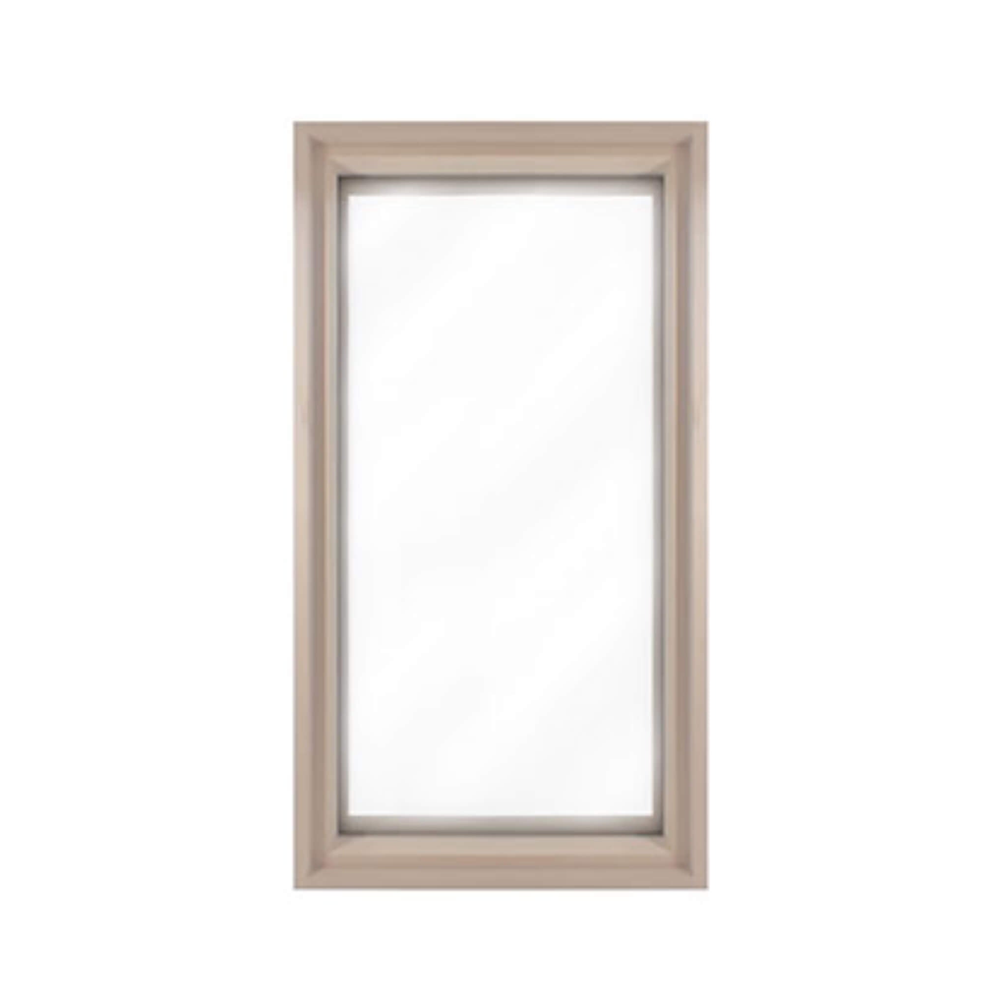 Prosaunas 17-5/8X31 Framed Hemlock Tempered Dual Pane Clear Glass Sauna Window (SAK44067)