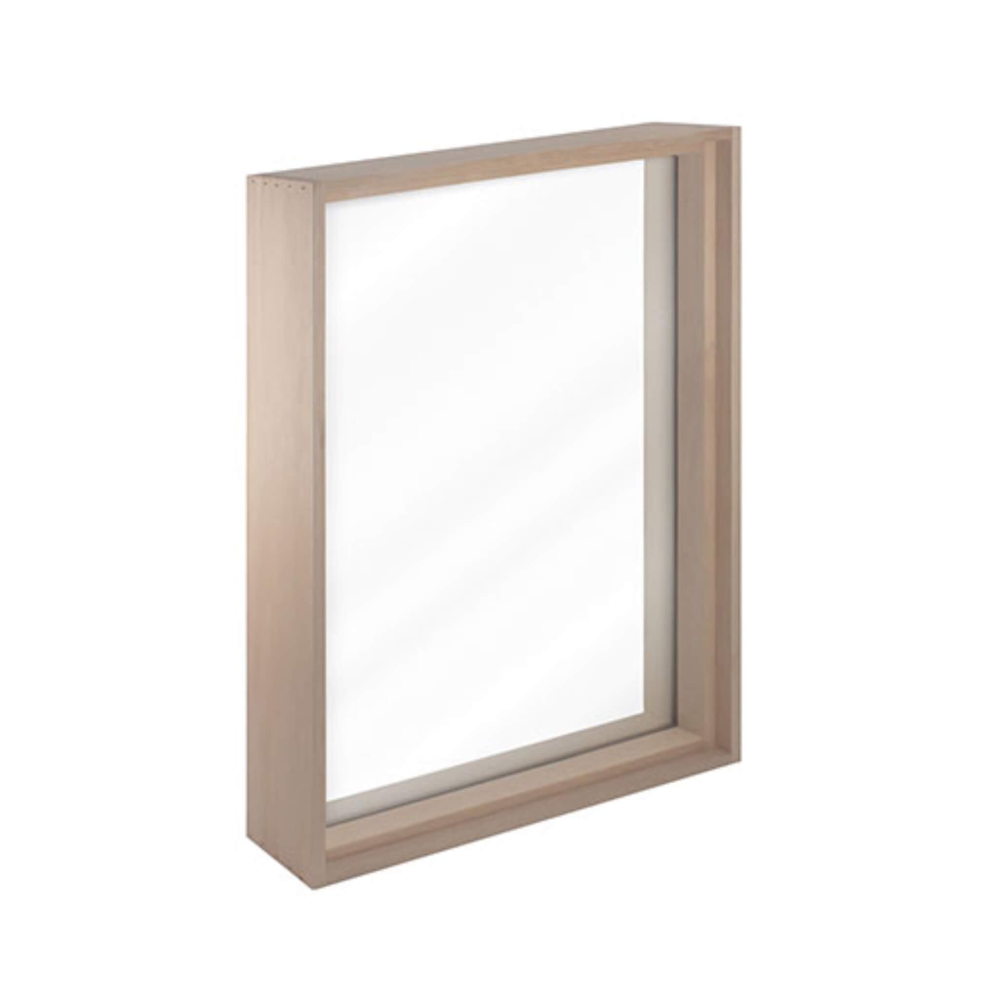 Prosaunas 25-5/8X37-5/8 Large Framed Dual Pane Clear Glass Sauna Window With Hemlock (SAK66329)
