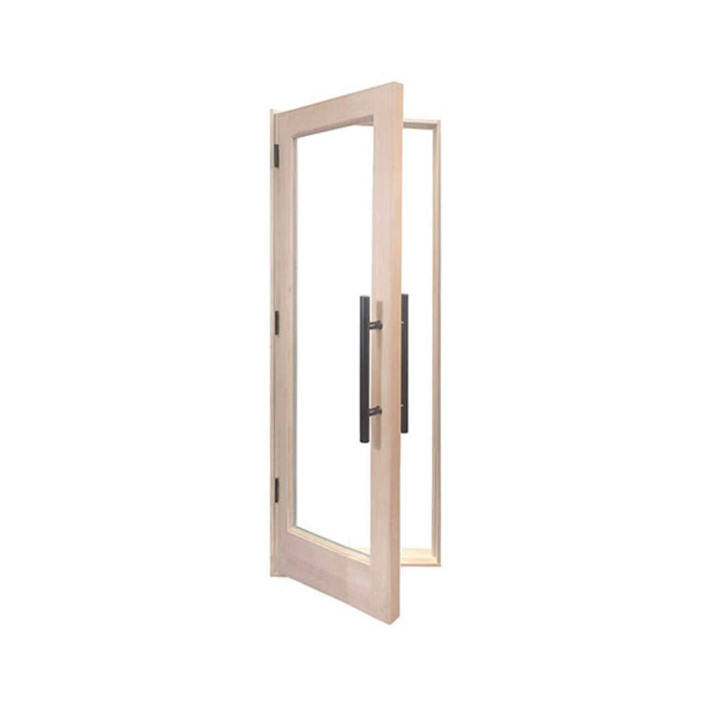 Prosaunas 25.5X81.5 Prehung Solid Wood Douglas Fir Sauna Door With Dual-Pane Insulated Glass (SAK25184)